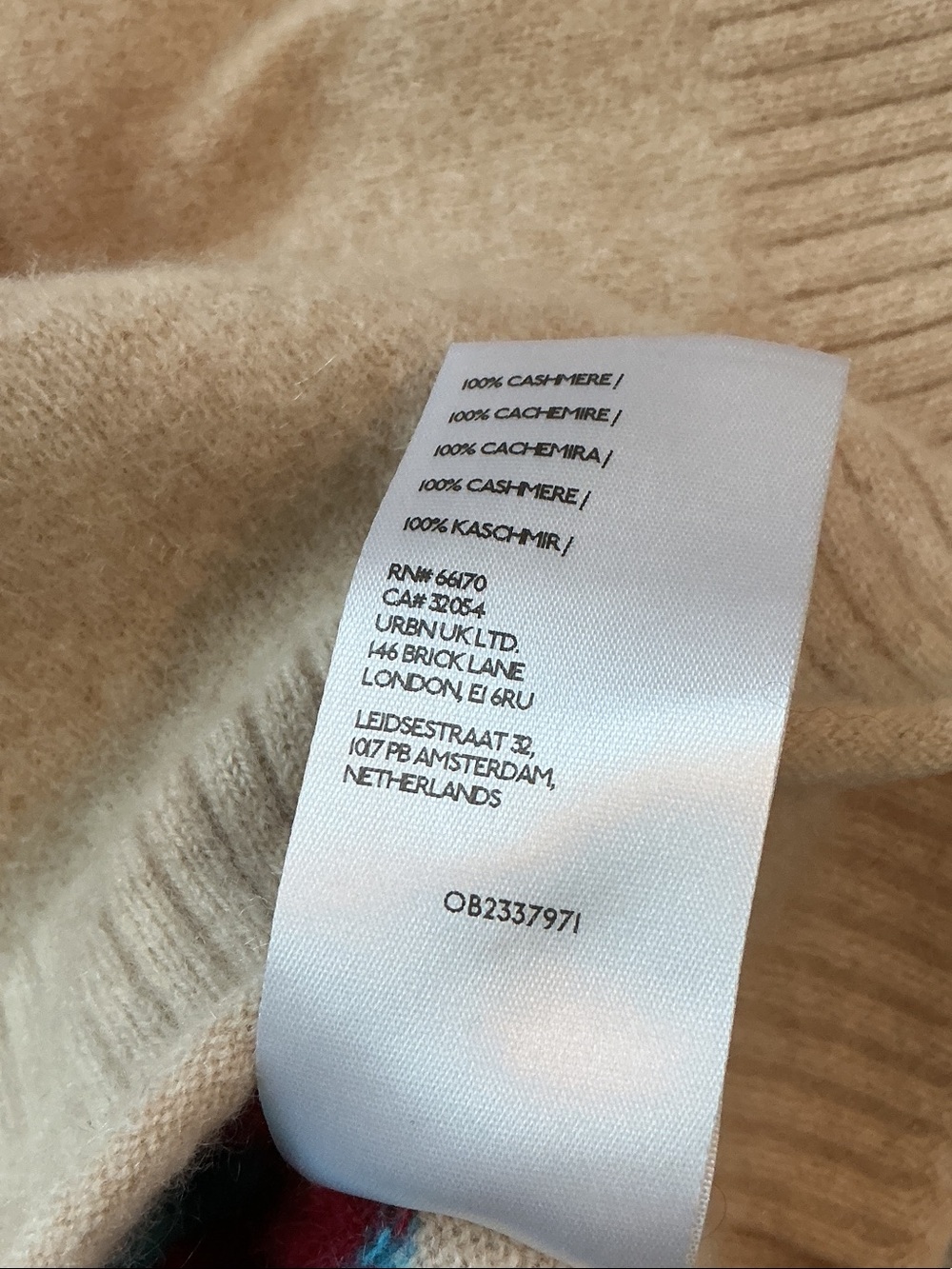 New Anthropologie The Goldie Crew-Neck Cashmere Sweater Red Dachshund - Picture 6 of 9